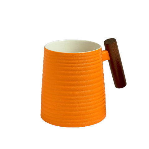 TeaLogic Becher Naranja mit Rosenholzgriff und Rillenmuster