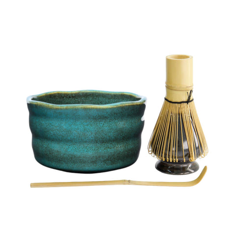 Matcha Set Seika von Maoci mit Matcha Schale, Matcha Besen, Matcha Besenhalter und Matcha Löffel