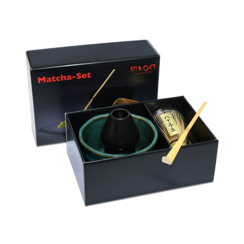 Matcha Set Seika von Maoci mit Matcha Schale, Matcha Besen, Matcha Besenhalter und Matcha Löffel