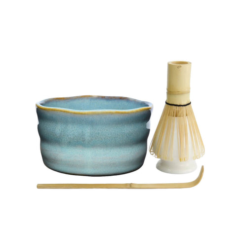 Matcha Set Sora von Maoci mit Matcha Schale, Matcha Besen, Matcha Besenhalter und Matcha Löffel