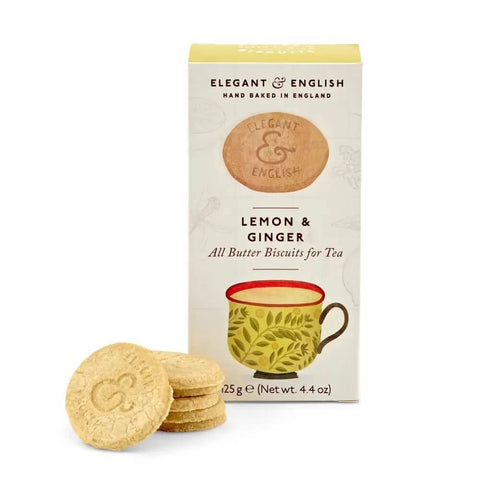 Elegant & English Butter Biscuits Lemon & Ginger