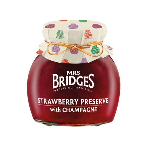 Mrs Bridges Strawberry Preserve with Champagne