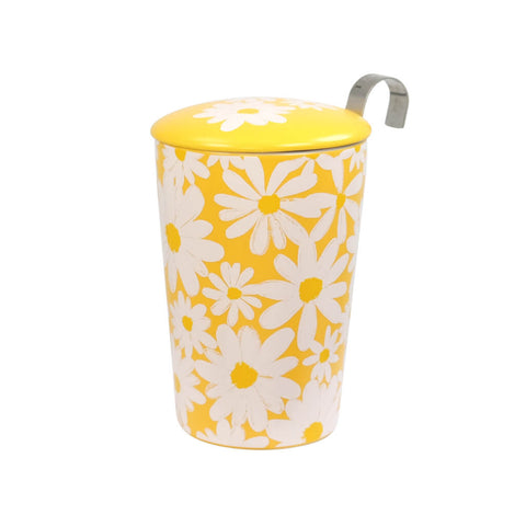 TEAEVE® Daisy Becher mit floralen Motiven – Teebecher aus hochwertigem Porzellan