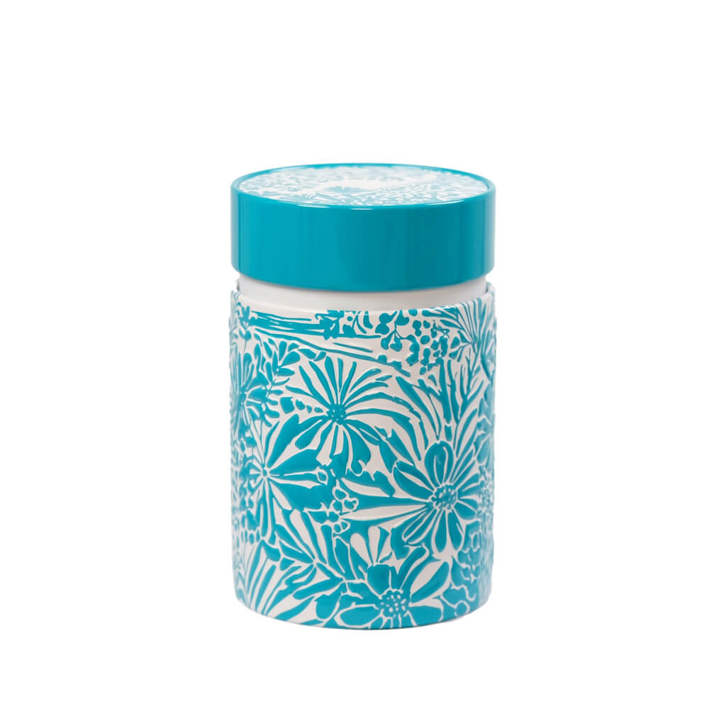 aufbewahrung türkis Teedose Côte d'Azur 150 g von Eigenart – Teeshop Berlin