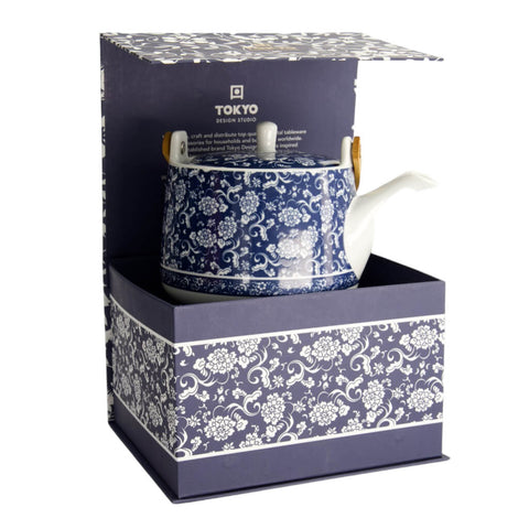 Tokyo Design Studio Teekanne Blue A 1.000 ml mit Geschenkverpackung