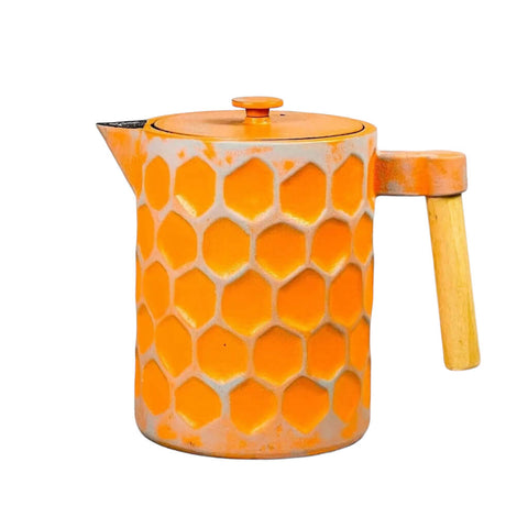 Gusseisen Teekanne Kabo Orange 1.2 Liter von Ja-unendlich