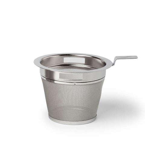 Teesieb mit Schlitz aus Edelstahl Größe L für Teekannen