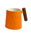 TeaLogic Becher Clementine mit Rosenholzgriff und Wabenmuster