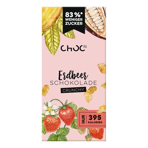 Choc fit Erdbeer Schokolade Crunchy