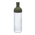 Hario Cold Brew Flasche Olivgrün mit herausnehmbarem Filter, Flaschentülle und Stopfen und einer Füllmenge von 0.75 Liter