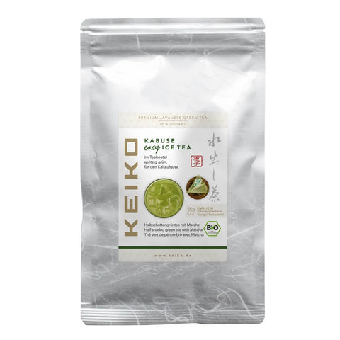 Keiko Kabuse Easy Ice Tea Bio mit Hojicha und Matcha im Teebeutel