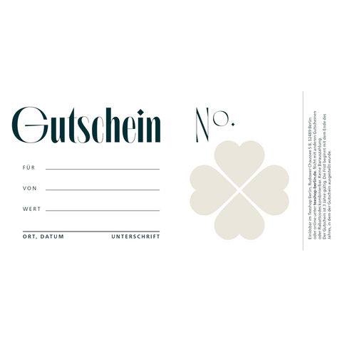 Geschenkgutschein »Viel Glück«