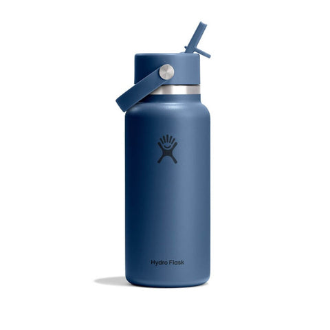 Hydro Flask Wide Mouth with Flex Straw Cap 32 oz (946 ml) in der Farbe Harbor Blue