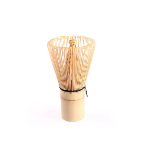 Matcha Besen (Chasen) Shiro aus weißem Bambus mit 120 Prongs (Zinken)