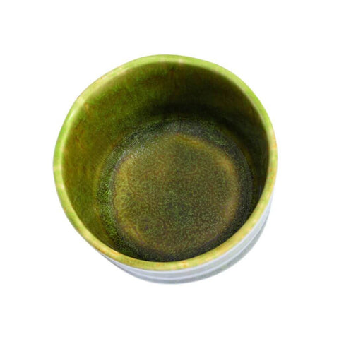 Japanische Matcha Schale Hisui aus Porzellan