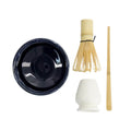 Tokyo Design Studio Matcha Set Kanegin Blau mit Schale, Besen, Besenhalter und Löffel