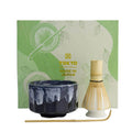 Tokyo Design Studio Matcha Set Kanegin Blau mit Schale, Besen, Besenhalter und Löffel