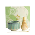 Tokyo Design Studio Matcha Set Kanegin Türkis mit Schale, Besen, Besenhalter und Löffel