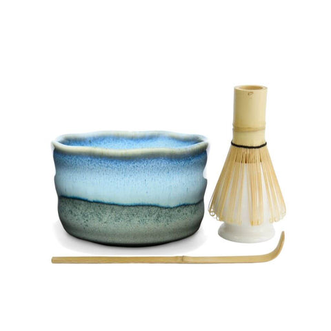 Matcha Set Nagisa von Maoci mit Matcha Schale, Matcha Besen, Matcha Besenhalter und Matcha Löffel