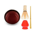 Matcha Set Raku von Maoci mit Matcha Schale, Matcha Besen, Matcha Besenhalter und Matcha Löffel
