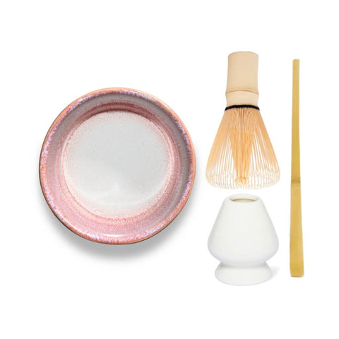 Matcha Set Sango mit Schale, Besen, Besenhalter und Löffel