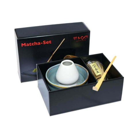 Matcha Set Nagisa von Maoci mit Matcha Schale, Matcha Besen, Matcha Besenhalter und Matcha Löffel