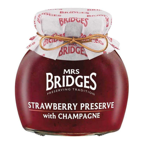 Mrs Bridges Strawberry Preserve with Champagne