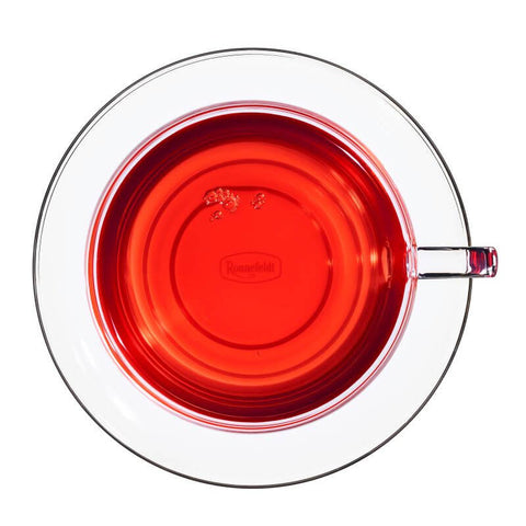 Ronnefeldt 100% Cosy Apple – aromatisierter Früchtetee im Teebeutel mit Bratapfel-Geschmack in Bio-Qualität in der Tasse