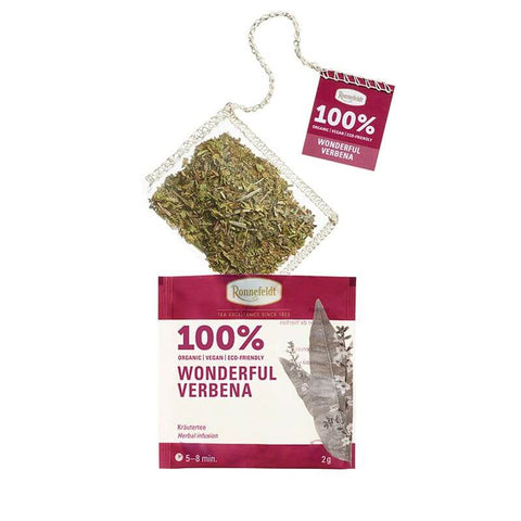 Ronnefeldt 100% Wonderful Verbena – Kräutertee mit  Zitronenverbene in Bio-Qualität im Sachet
