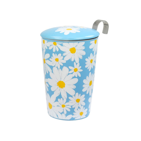 TEAEVE® Daisy Becher mit floralen Motiven – Teebecher aus hochwertigem Porzellan