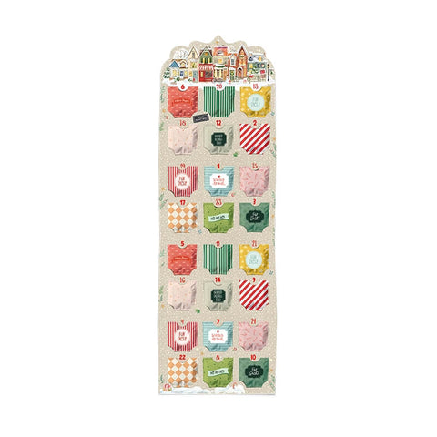 Tee Adventskalender Winterstädtchen ausgeklappt von Tee Maas
