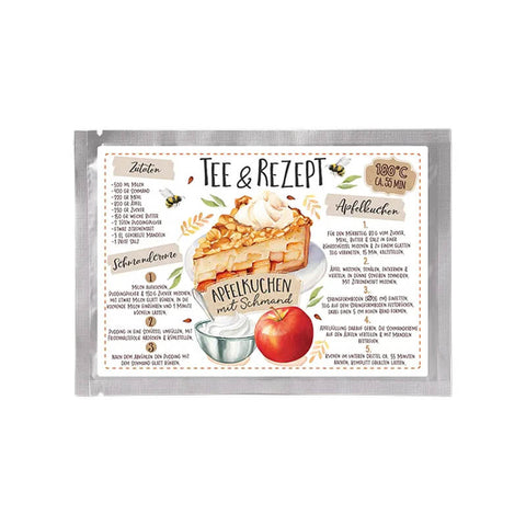 Tee-Postkarte Apfelkuchen von Tee Maass
