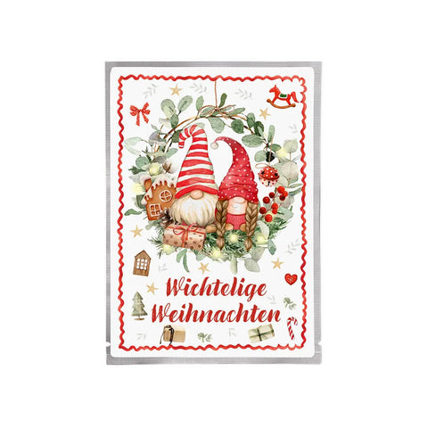 Tee-Postkarte Wichtelige Weihnachten von Tee Maass