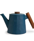 Teekanne Blu mit Rosenholzgriff