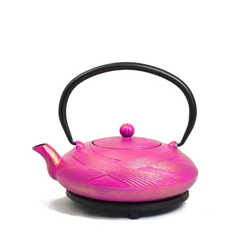 Japanische Gusseisen Teekanne Hqui Purpur 0.8 Liter von Ja-unendlich