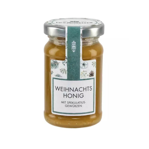Weihnachtshonig mit Spekulatius im Honigglas von L.W.C. Michelsen