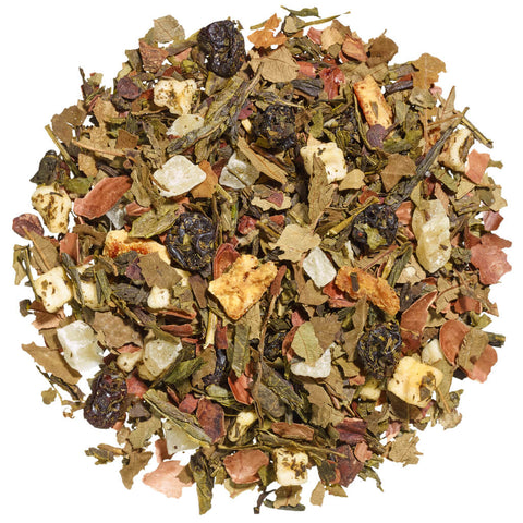 Ronnefeldt Winterpraline – loser aromatisierter Grüner Tee mit Walnuss-Nougat-Geschmack