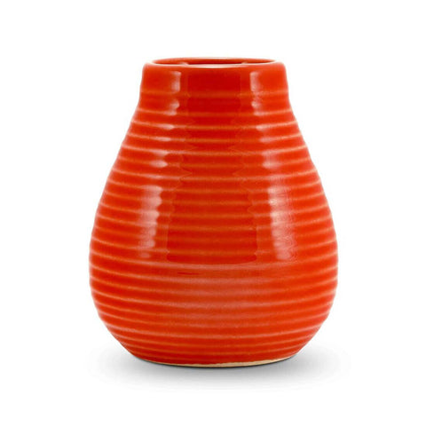 Mate-Becher Keramik Rot für Mate-Tee von Caámate